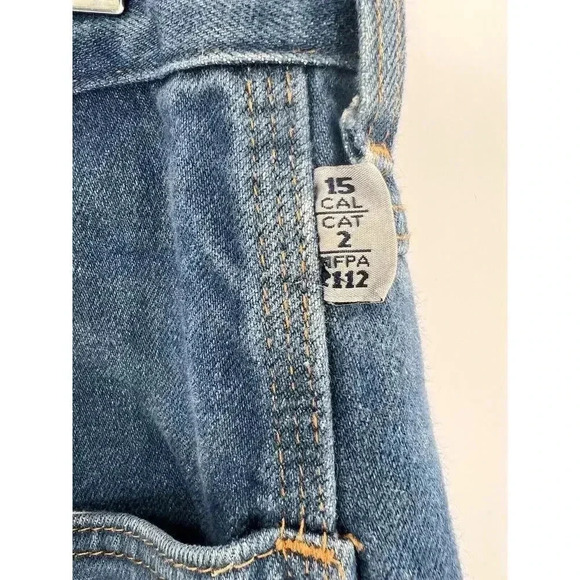 Tyndale FRMC Jeans Flame Resistant Pants F290T Blue Relaxed Carpenter 36x32 EUC - Picture 4 of 16